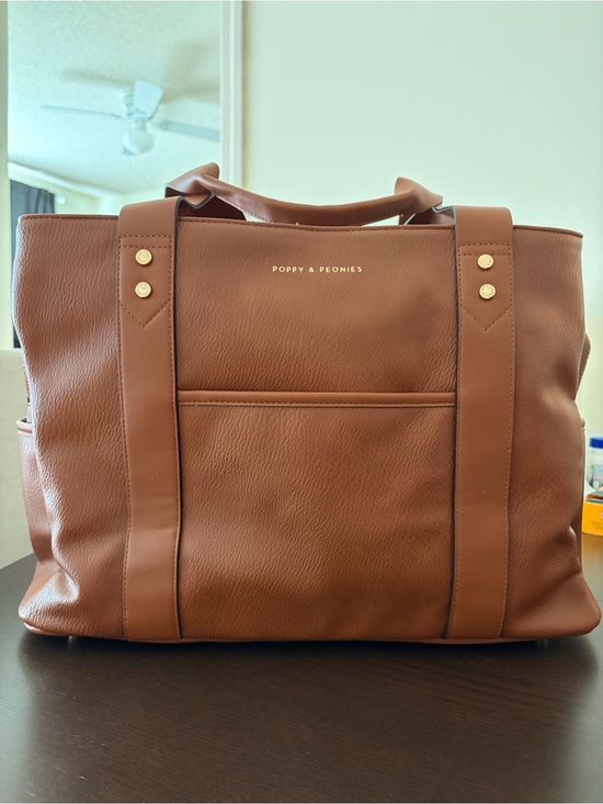 Poppy & Peonies Handbags - Poppy & Peonies Chestnut Brown Mini Voyager